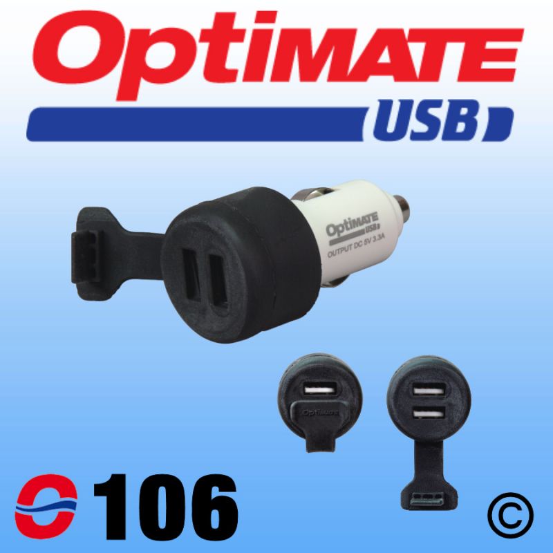 O106 Double USB Charger - Cigarette Lighter Plug