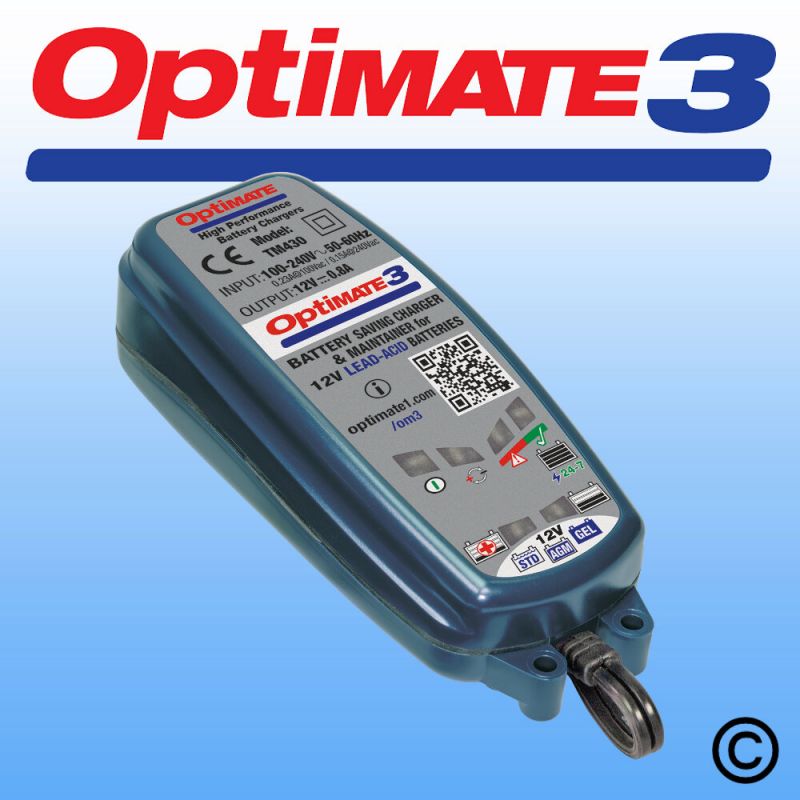 Optimate 3 12v Battery Charger/Optimiser