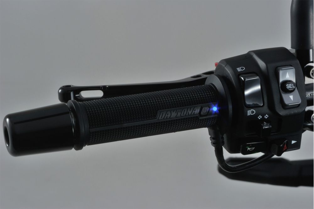 Daytona heated Handlebar grips intergrated switch and LED