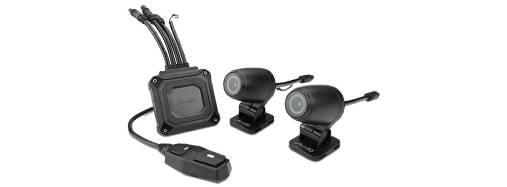 mio mivue m760d modular twin camera system