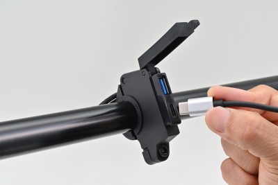 daytona usb slim usb-a usb-c for motorcycle handlebar