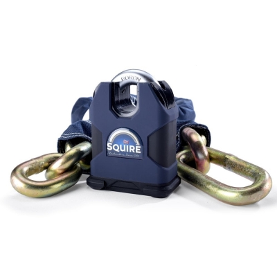 squire samson sold secure gold 80 boron 16mm closed 16mm chainshackle lock and 