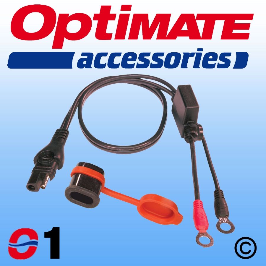 thumbnail image 2 of Optimate TM71 Weatherproof 12v Fused Eyelet Connection Lead 2 of 5